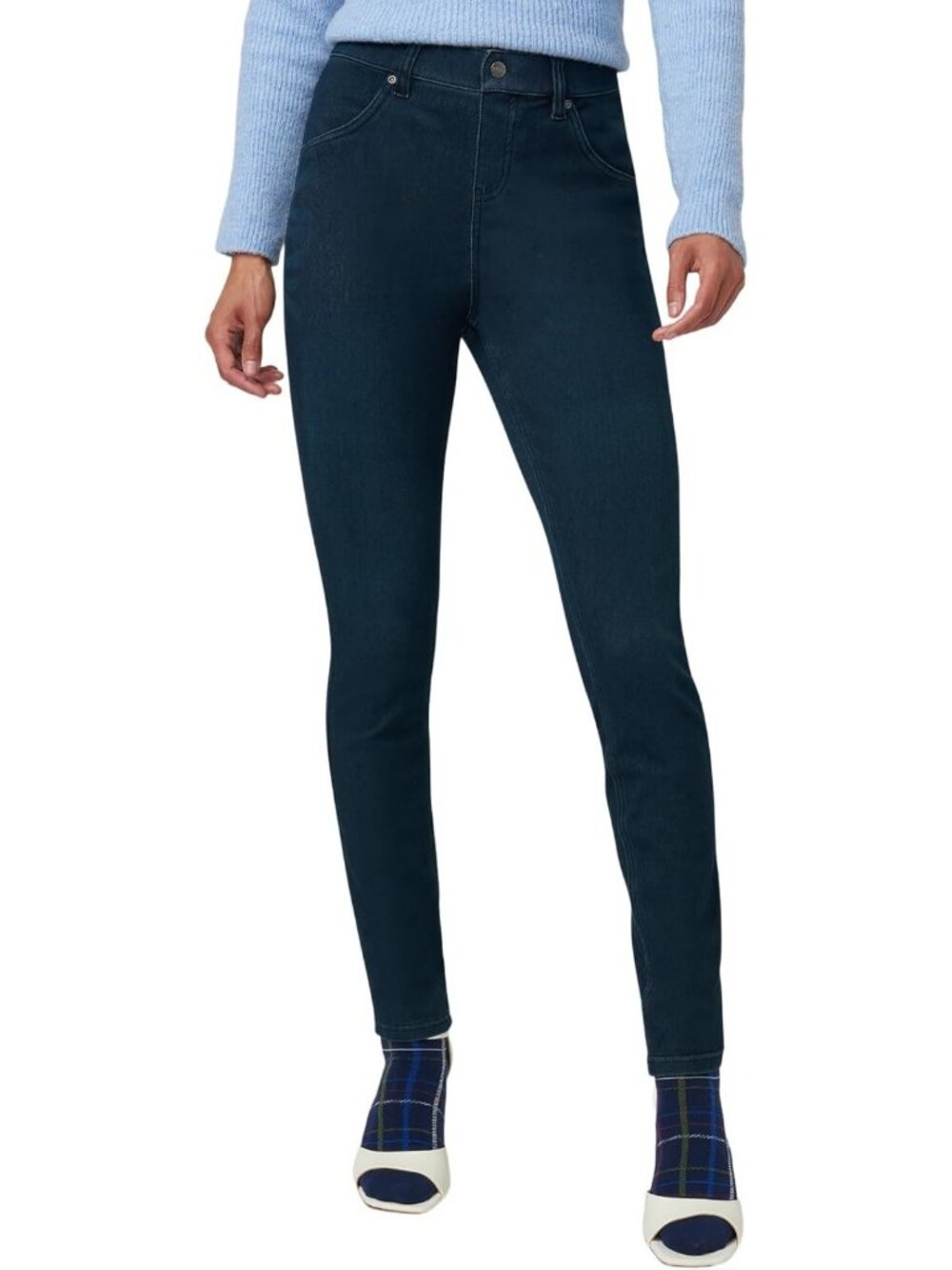Ultra Soft High Waist Denim Leggings for Women | Comfy Stretch Fit, Versatile
